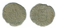 År 1667 - Fr. III - 2 skilling i kv. 1- Sieg 23.6 H140C