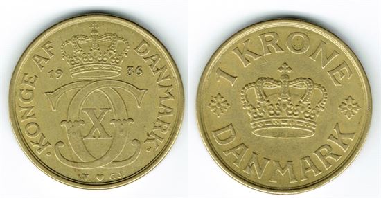 1 kr. 1936 i kv. 1+ - 01