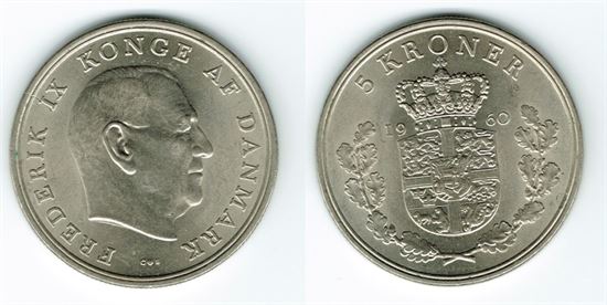 5 kr. 1960 i kv. 01 - 0