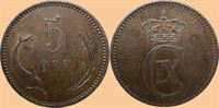 5 øre 1891 i kv. 01 - 0