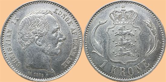 1 kr. 1875 i kv. 01 - 0