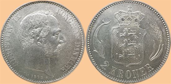 2 kr. 1875 i kv. 0