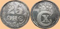 25 øre 1915 i kv. 0 - M 