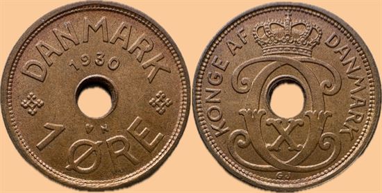 1 øre 1930 i kv. 0