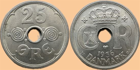 25 øre 1936 i kv. 0