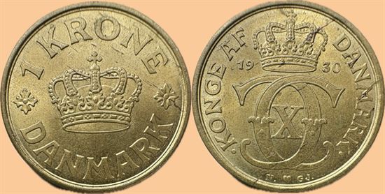1 kr. 1930 i kv. 0