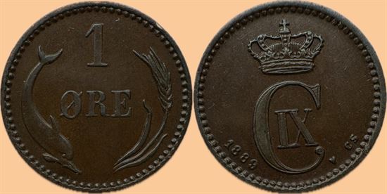 1 øre 1889 i kv. 01