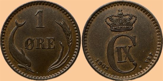 1 øre 1902 i kv. 0