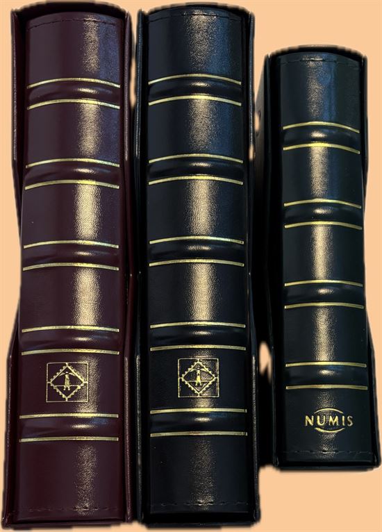 3 stk. Leuchtturm møntalbum i kassette