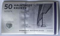 Seddel: 50 kr. 2009 A2092 i kv. 0 19 stk. fortløbende nr.