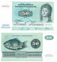 Seddel: 50 kr. 1976 A2761H i kv. 01